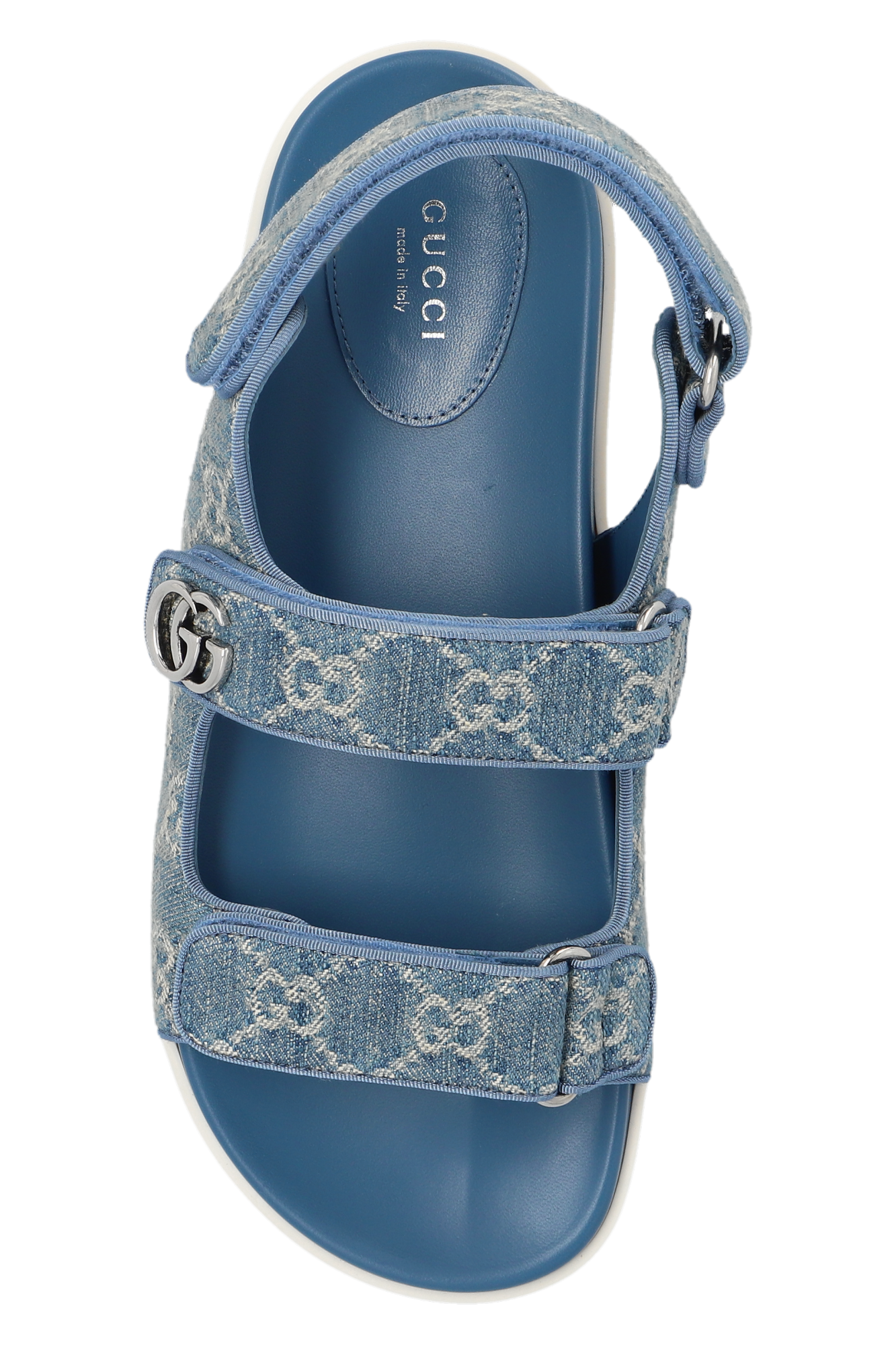 Silver gucci sandals deals